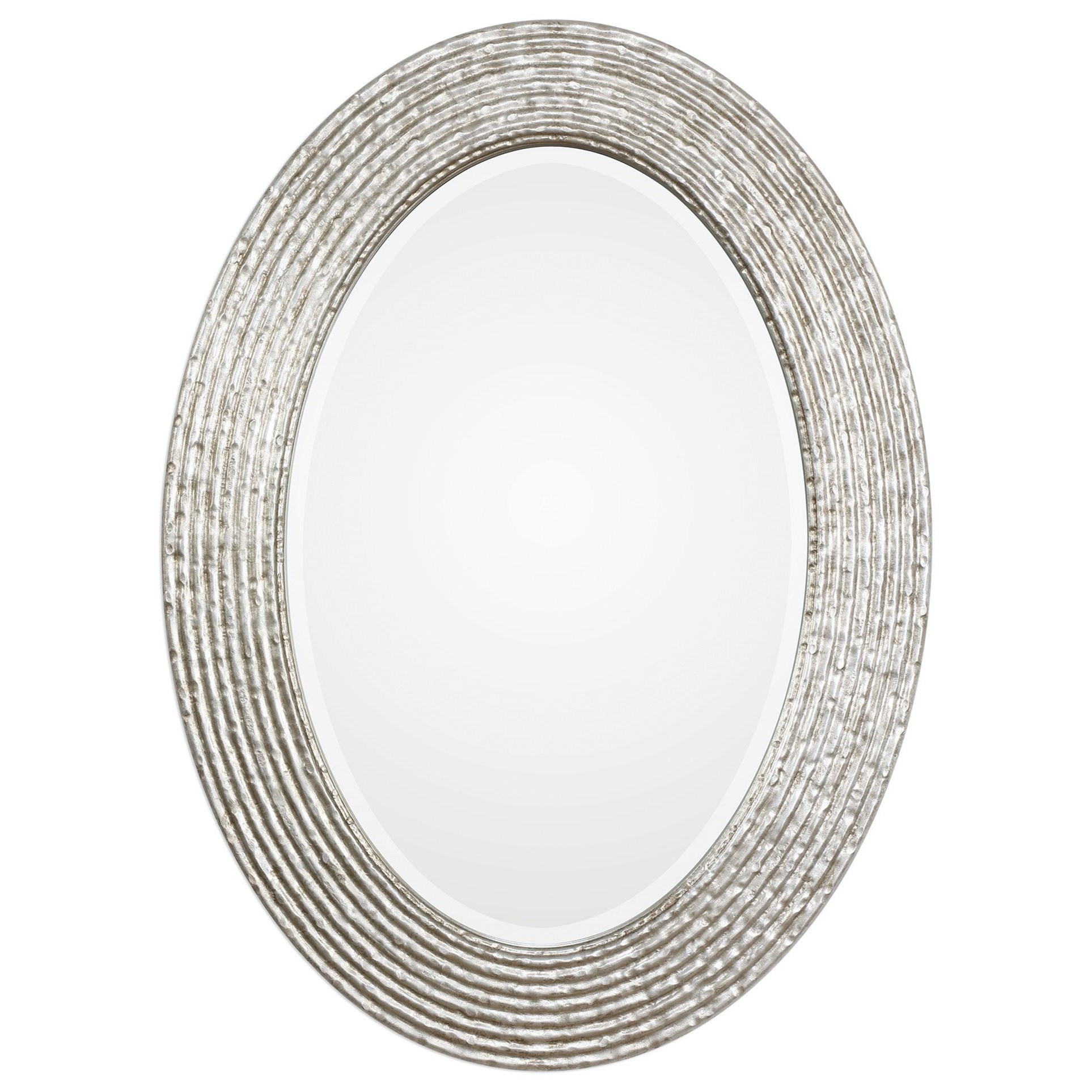Uttermost Mirrors Oval Conder Oval Silver Mirror Wayside Furniture